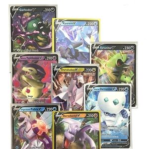 Set of 8 Pokémon V Holo Rare Cards